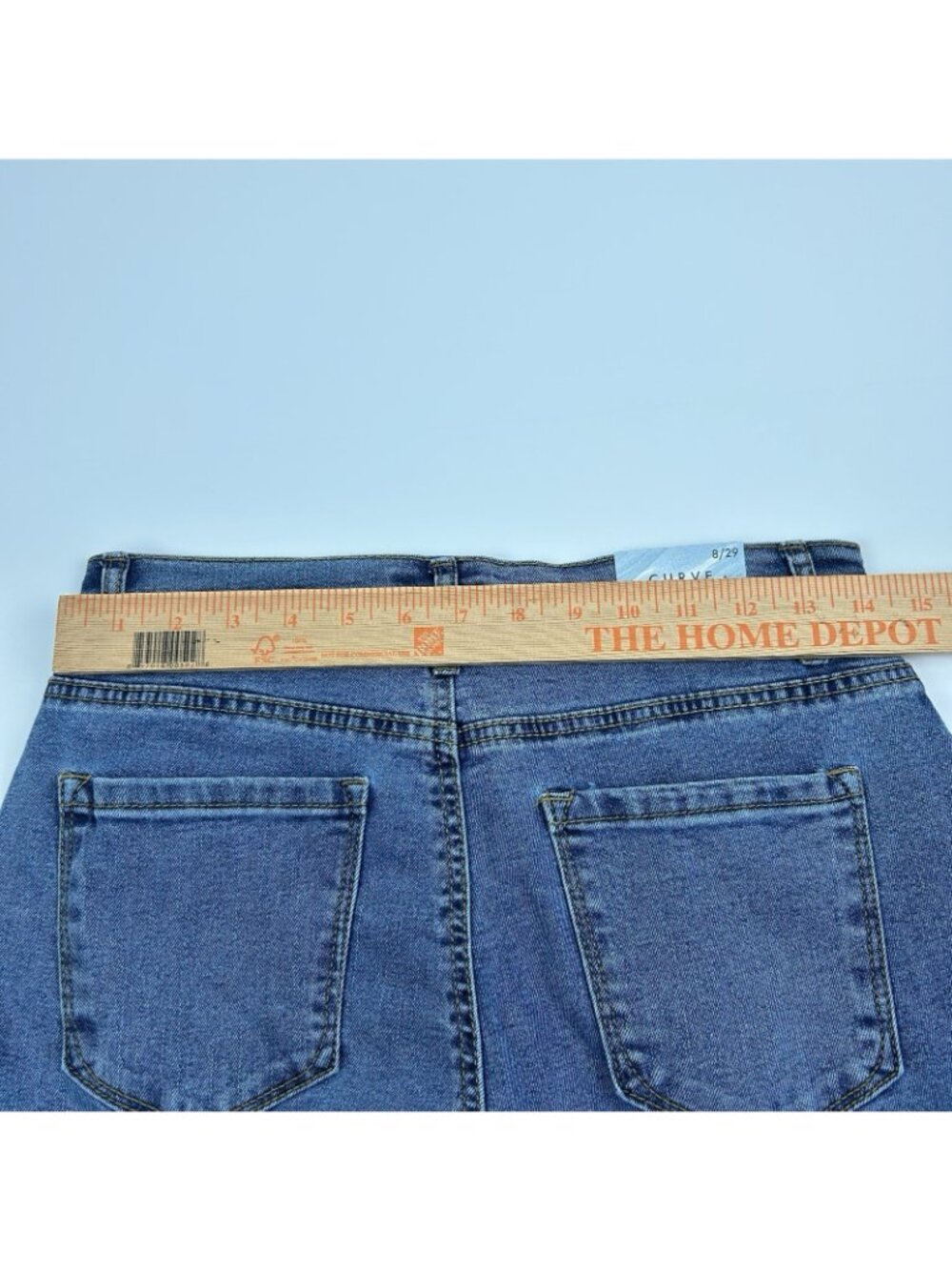 Curve Appeal High Rise Wide Leg  Jeans 8/29 Color Capri - Picture 7 of 12